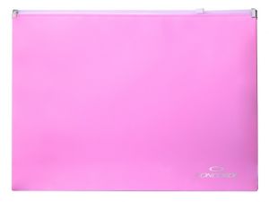 Spisové desky CONCORDE se zipem A4, pastel růžová