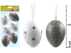 Vajíčka plast 6cm/6ks