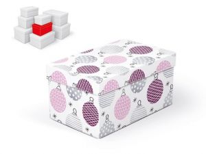 Krabice dárková vánoční B-V003-C 20x12x10cm