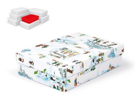 Krabice dárková vánoční A-V005-AL 24x16x6cm