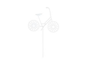 Zápich kolo kov bílé 37cm