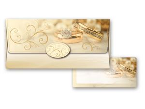 MFP Obálka na peníze svatební 55-033 W