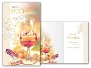 Přání k narozeninám otočné s textem M11-477 W