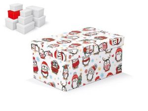 Krabice dárková vánoční B-V009-D 22x14x11cm