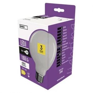 EMOS LED žárovka Filament Globe / E27 / 7,8 W (75 W) / 1 055 lm / neutrální bílá