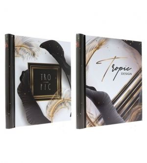 Fotoalbum samolepící 22,5x28cm/20 listů 40stran DRS20 BLACK LEAF