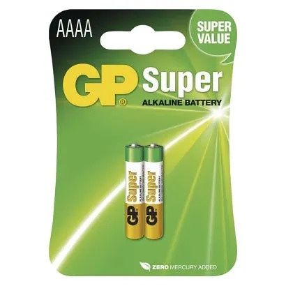 GP Alkalická speciální baterie GP 25A (AAAA, LR61) 1,5 V-2kusy
