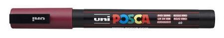 Akrylový popisovač "Posca PC-3M", červené víno, 0,9-1,3mm, UNI