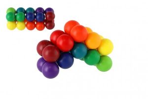 Koule/Kuličky edukační hlavolam plast v krabičce