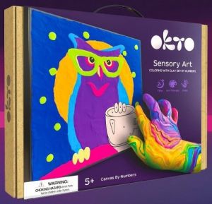 OKTO Sova výtvarná sada malování na plátno 29x29 cm