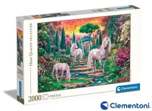 Clementoni - Puzzle 2000 Klasičtí zahradní jednorožci
