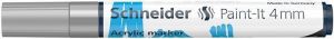 SCHNEIDER Akrylový popisovač "Paint-It 320", stříbrná, 4mm, 120254