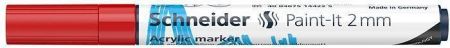 SCHNEIDER Akrylový popisovač "Paint-It 310", červená, 2mm, 120102