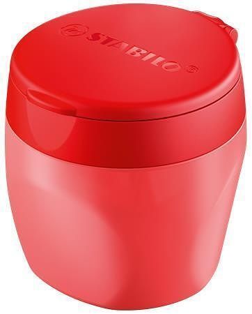 Ořezávátko "Woody 3v1" se zásobníkem, červená, 1 otvor, STABILO 4849/01-3