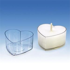 Čajová svíčka, forma, srdce, 5,2 x 2,5 cm