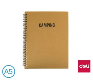 Blok spirála A5 linka 60l DELI ELA560 natur