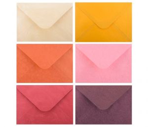 Obálka dopisní  barevná C6 metal s ražbou, 162 x 114 mm mix