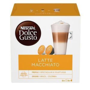 Kapsle do kávovaru, 16 ks, NESCAFÉ "Dolce Gusto Latte Macchiato"