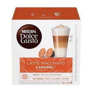 Kapsle do kávovaru, 16 ks, NESCAFÉ "Dolce Gusto Caramell Macchiato"