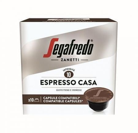 Kávové kapsle "Espresso Casa", kompatibilní s Dolce Gusto, 10 ks, SEGAFREDO 2970