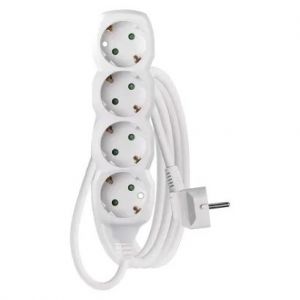 EMOS Prodlužovací kabel 3 m / 4 zásuvky / bílý / PVC / 1 mm2