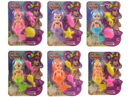 Panenka mořská panna, s příslušenstvím, 17 x 13 cm