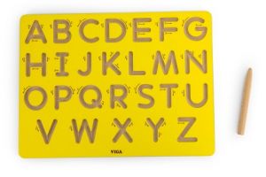 Dřevěná tabulka - písmena
