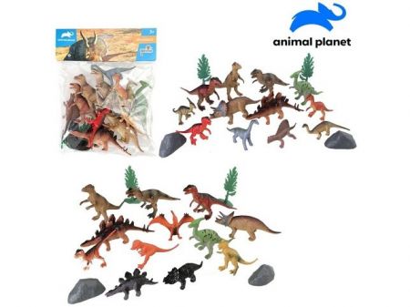 Zvířátka dinosauři, 16 ks, 12,2 cm