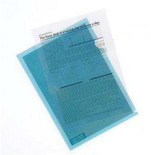 Bezpečnostní "L", modrá, A4, PLUS 89892