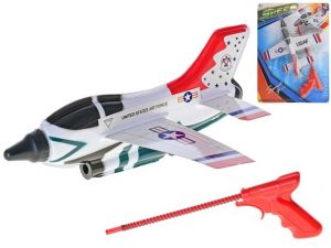 Letadlo 25cm s vystřelovací pistolí na kartě