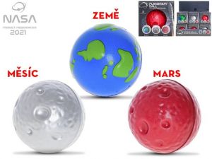 Nasa antistresový míček 7cm 3 druhy 5+