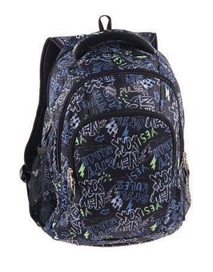 Batoh "Teens Urban", černá-písmo, PULSE 122274