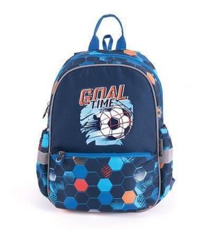 Batoh "Junior Goal Time", modrá-fotbal, PULSE 122309