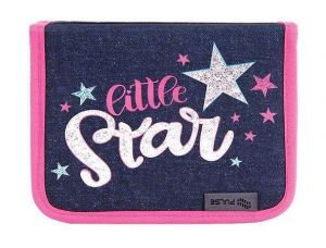 Penál "Little Star", modrá-růžová, 2 klopy, PULSE 122306