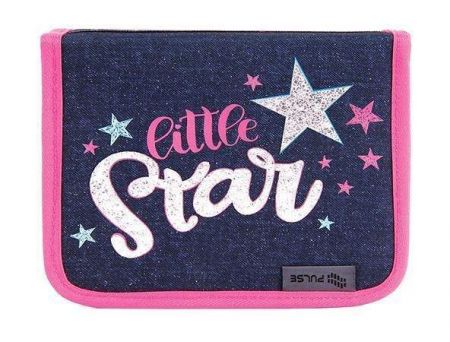 Penál "Little Star", modrá-růžová, 2 klopy, PULSE 122306