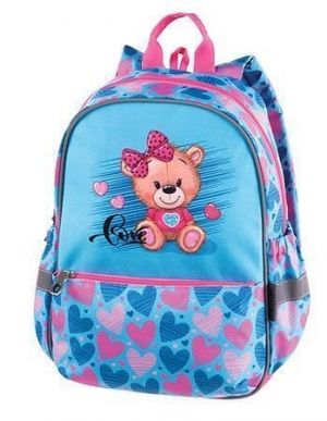 Batoh "Junior Teddy", světle modrá-medvídek, PULSE 122292