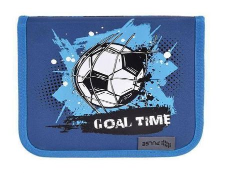 Penál "Football", modrá-fotbal, 2 klopy, PULSE 122313