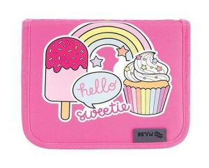 Penál "Hello Sweetie", růžová, 2 klopy, PULSE 122300