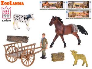 Zoolandia kůň s doplňky 4druhy v krabičce