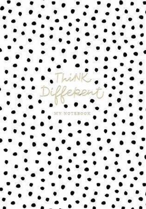 Skicák "Think different", mix motivů, A5, čistý, 80 listů, SHKOLYARYK A5-3C-064-371