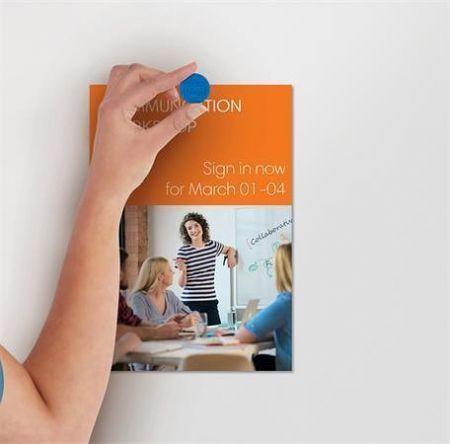 Magnety, modrá, 38 mm, 4 ks, NOBO 1901453