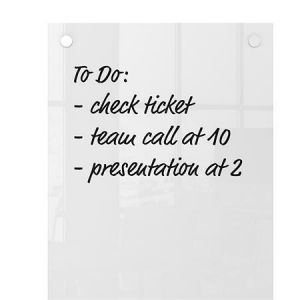 Skleněná nástěnka &quot;Home&quot;, bílá, 30 x 60 cm, NOBO 1915603