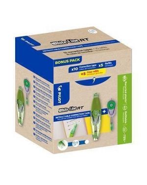 Korekční roller "Whiteline RT Bonus Pack", s náplní, 4 mm x 6 m, PILOT ECTE+ECTRF-GREENPAC