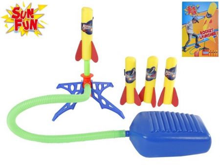 Sun Fun vystřelovač raket + 4rakety v krabičce