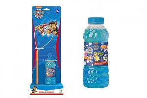 Bublifuk Tlapková patrola/Paw Patrol sada na tvorbu bublin + náplň 0,45L na kartě 15x42cm