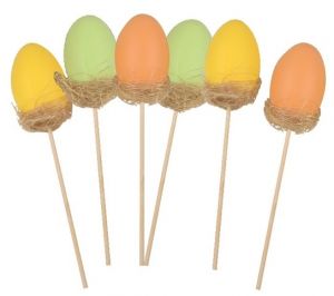 Vajíčko v hnízdě 6 cm + špejle