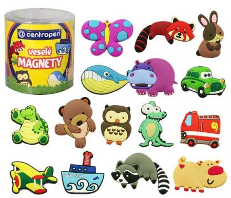 CENTROPEN Magnety veselé 9796/30ks - 15 motivů - cena za 1KS