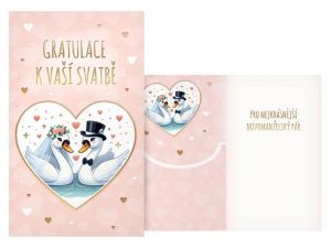 Přání svatební M16-134 W