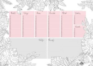 Stolní plánovač A3 - týdenní mapa - 30 listů - ANTISTRES, 42 x 29,7 cm / OS091