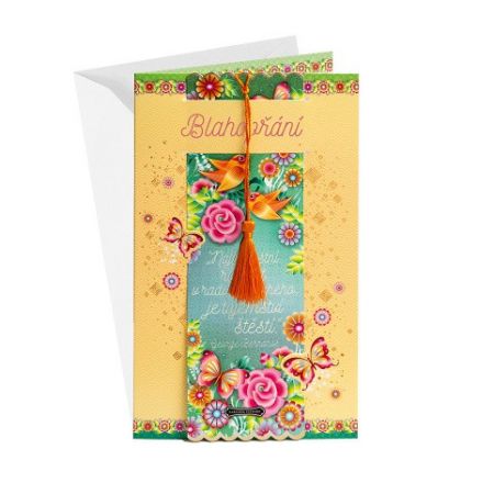 ARGUS Přání se záložkou do knihy 15-5011c